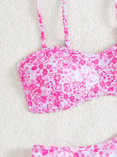 Cargar imagen en el visor de la galería, Conjunto de bikini con estampado con tirantes desmontables