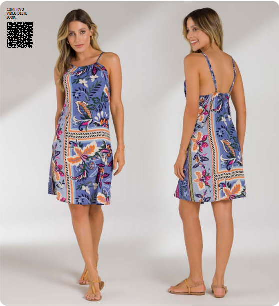 SALIDA 5544 - VESTIDO CURTO FRENTE ÚNICA