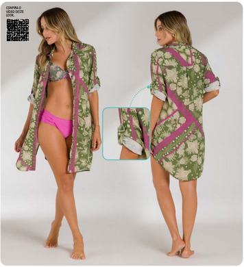 SALIDA 5552 - CHEMISE MANGA LONGA COM MARTIGALE