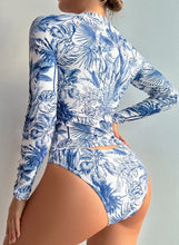 Cargar imagen en el visor de la galería, Bañador con impresión tropical para mujer para playa de verano