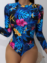 Cargar imagen en el visor de la galería, Ba&ntilde;ador una pieza tropical  XL / Multicolor  Caribe Beachwear