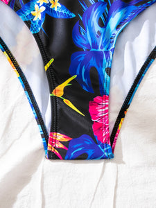 Ba&ntilde;ador una pieza tropical    Caribe Beachwear