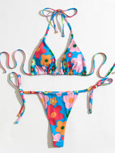 Cargar imagen en el visor de la galería, 👙Bikini tanga tri&aacute;ngulo floral    Caribe Beachwear