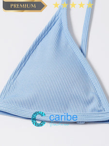 👙Bikini cortado alto tri&aacute;ngulo de canal&eacute;    Caribe Beachwear