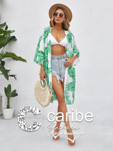 Cargar imagen en el visor de la galería, Kimonos Tropical    Caribe Beachwear