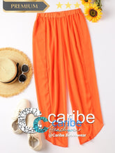 Cargar imagen en el visor de la galería, Pareos Partici&oacute;n Liso  L / Naranja  Caribe Beachwear