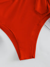 Cargar imagen en el visor de la galería, Ba&ntilde;ador una pieza de un hombro con nudo    Caribe Beachwear