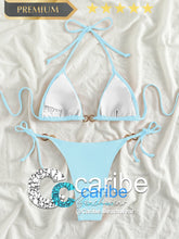 Cargar imagen en el visor de la galería, 👙Bikini Anilla Liso Elegante    Caribe Beachwear
